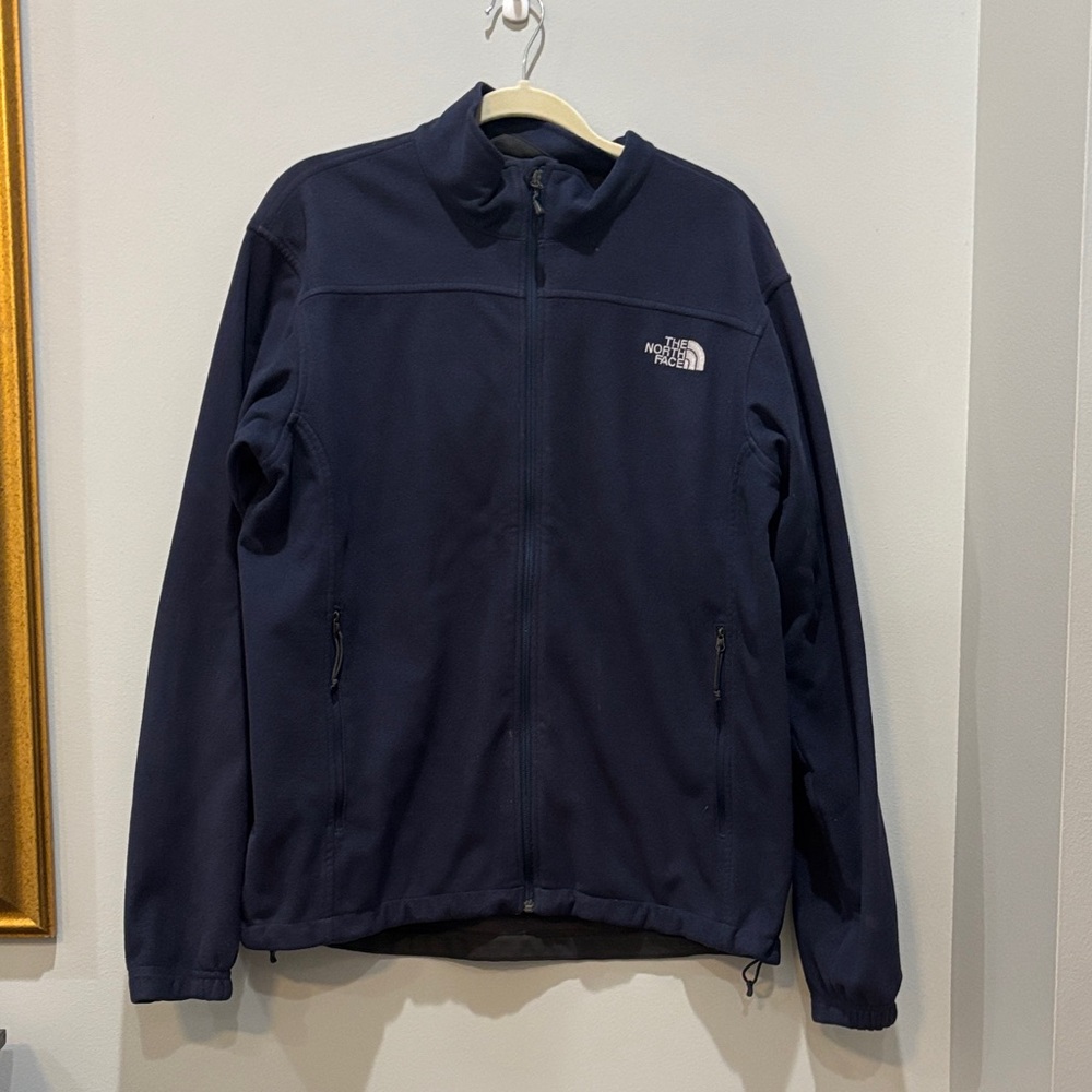 The North Face Men's Dark Blue Performance Jacket Windfall full zip fleece